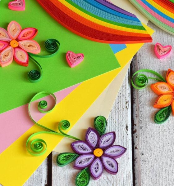 Fiori con il quilling o filigrana di carta