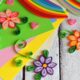 Fiori con il quilling o filigrana di carta